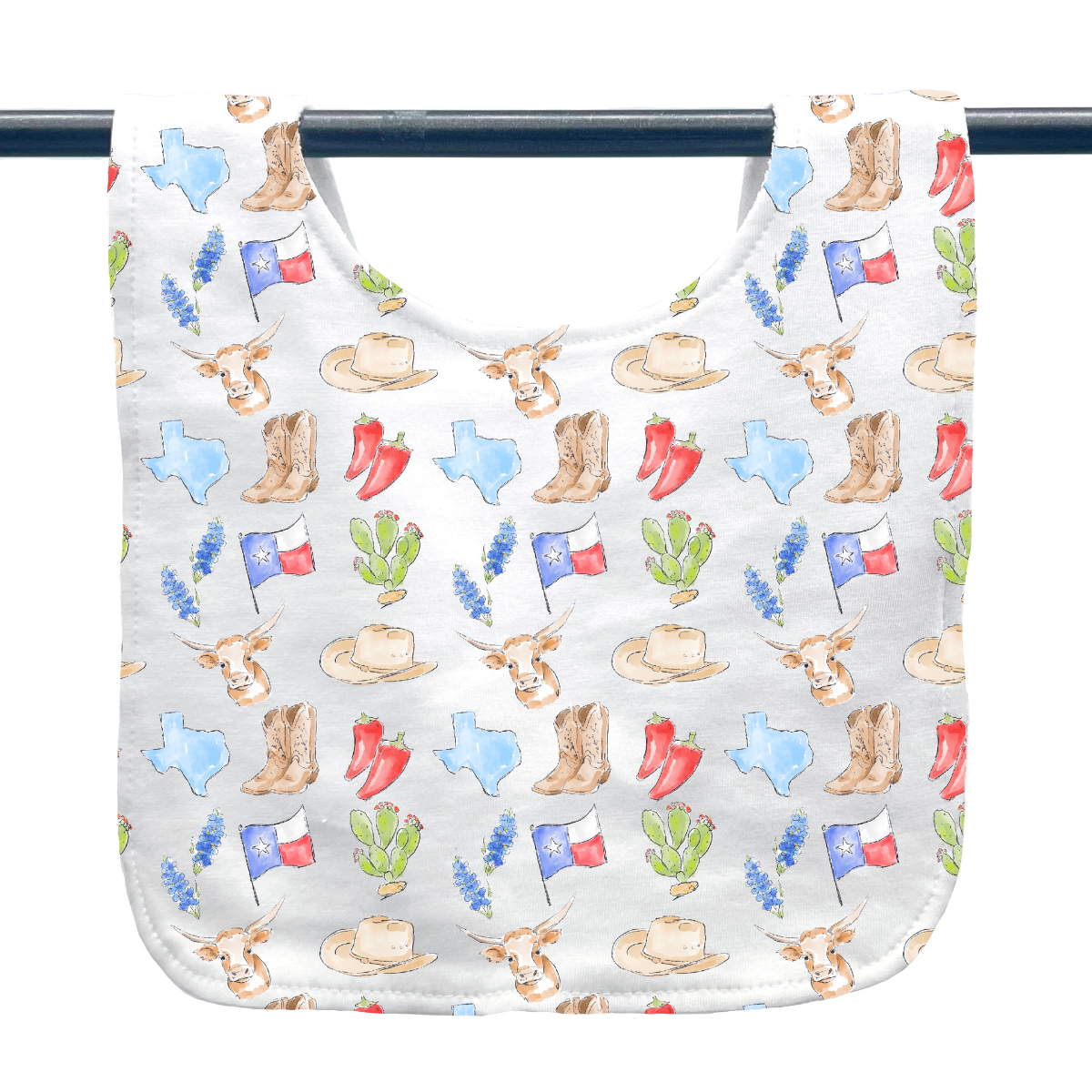 Texas Icons Baby Bib