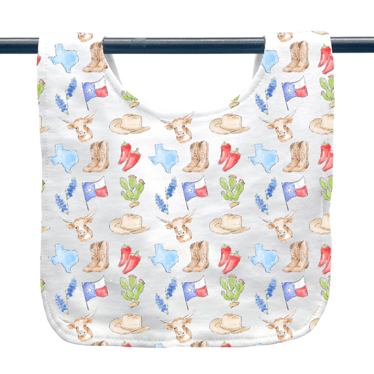 Texas Icons Baby Bib