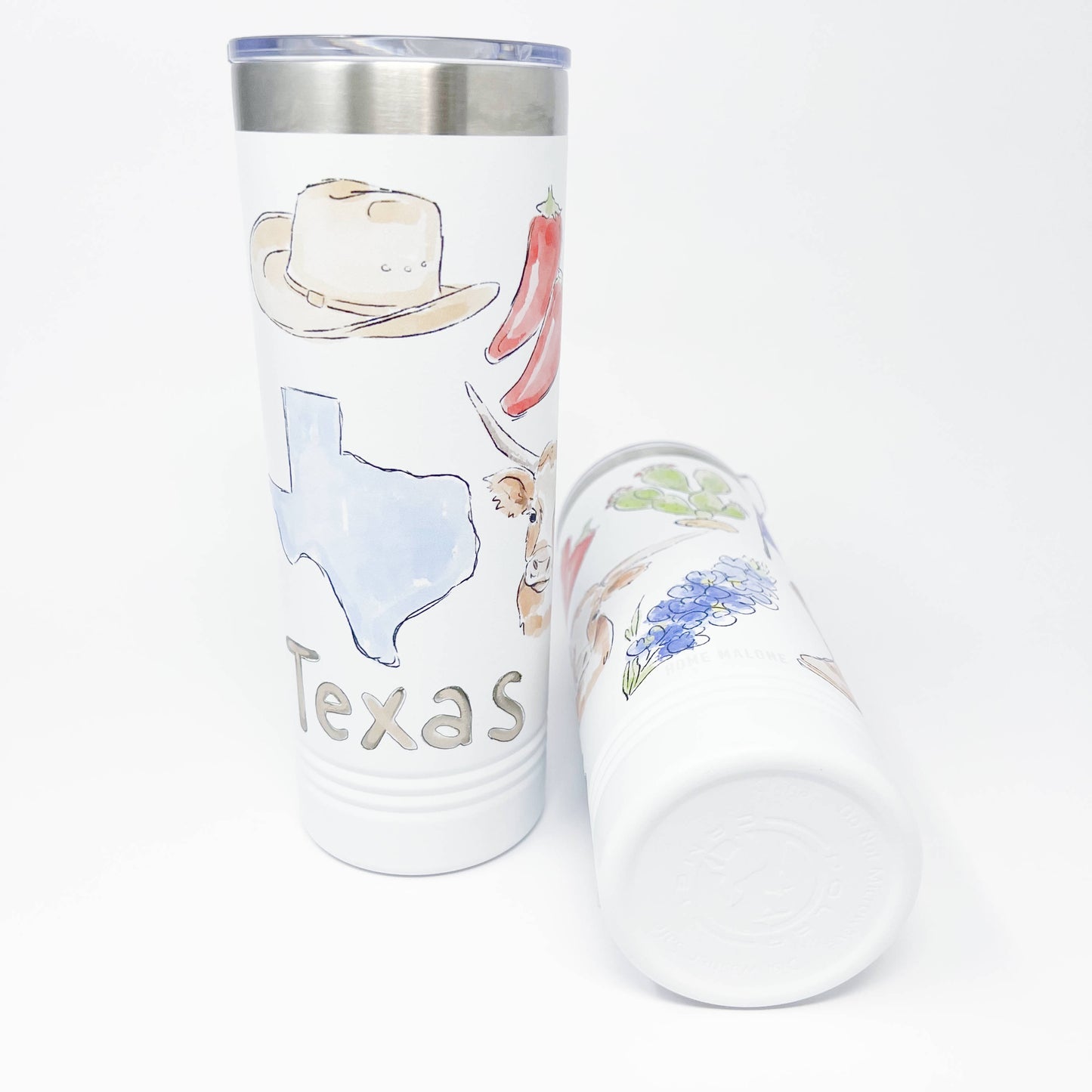 Texas Icons Skinny Tumbler 22oz