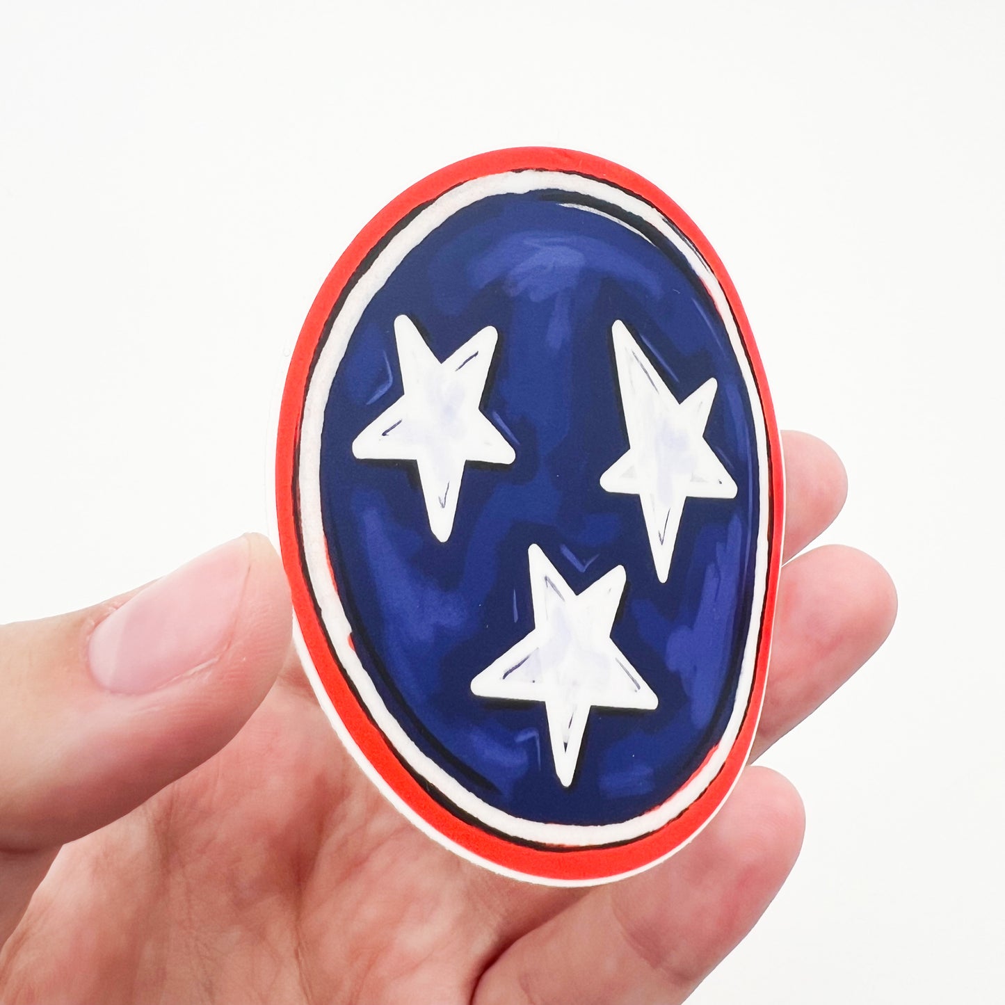 Tennessee Flag Stars Sticker