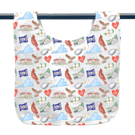 Virginia Icons Baby Bib