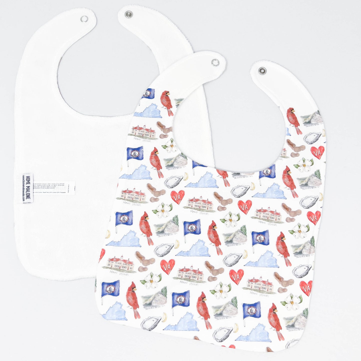 Virginia Icons Baby Bib