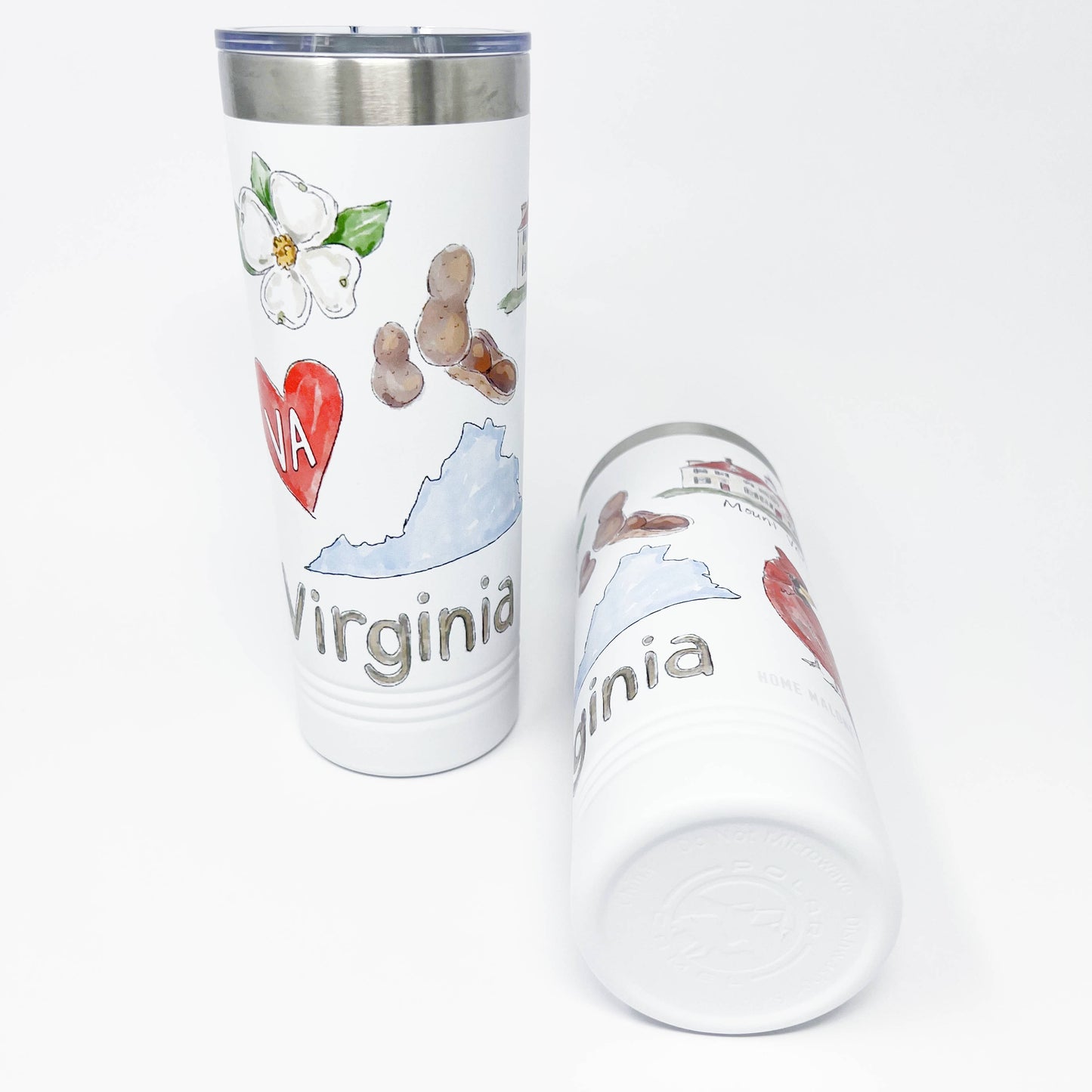 Virginia Icons Skinny Tumbler 22oz