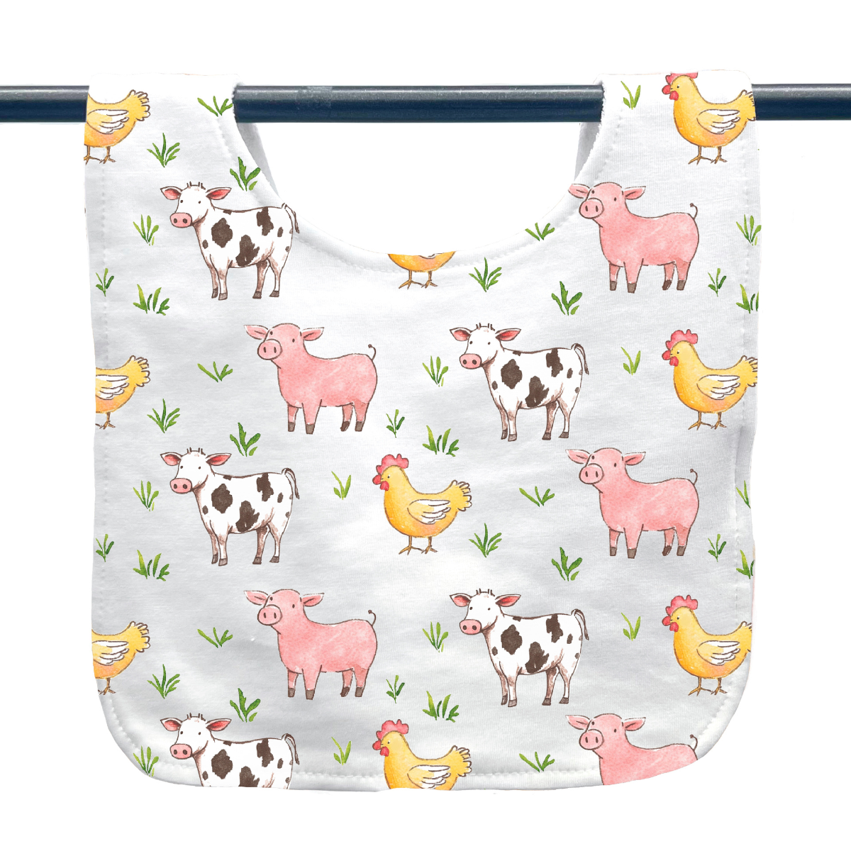 Farm Animal Baby Bib