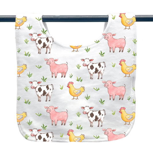 Farm Animal Baby Bib