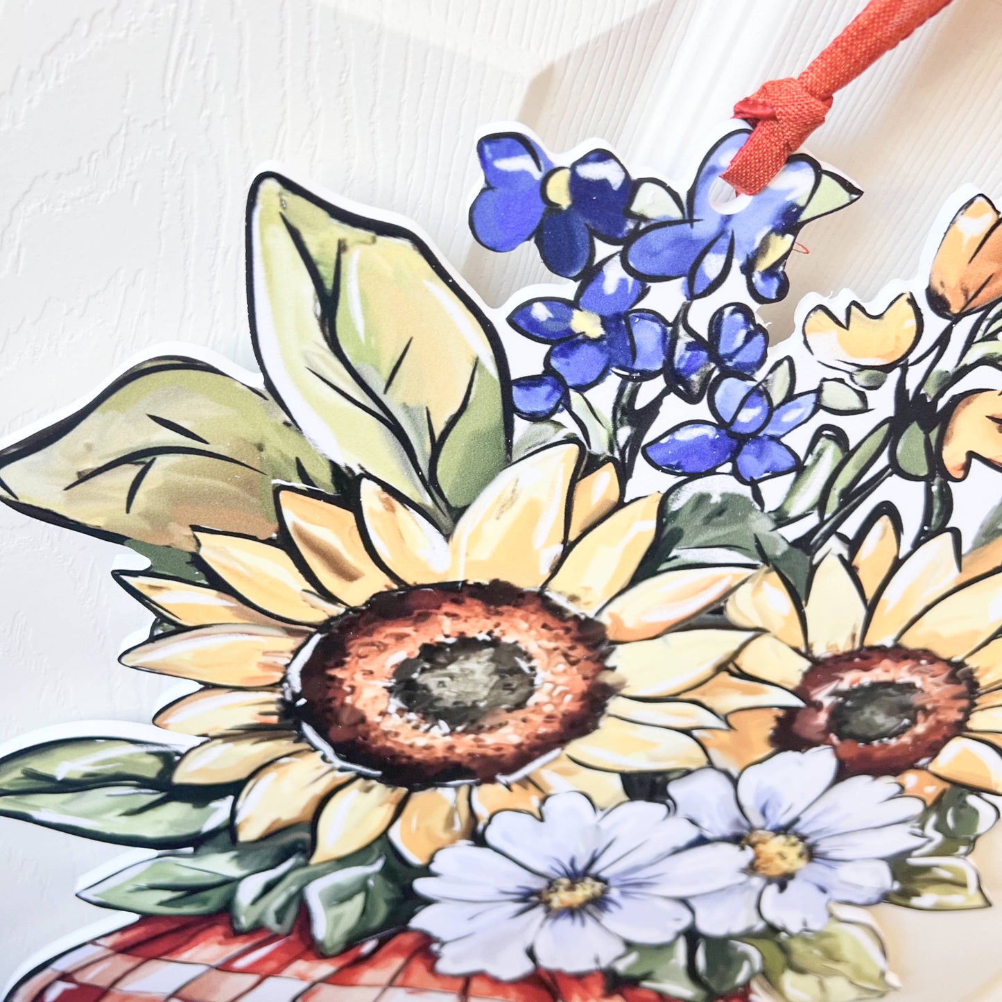 Fall Pumpkin Vase Door Hanger