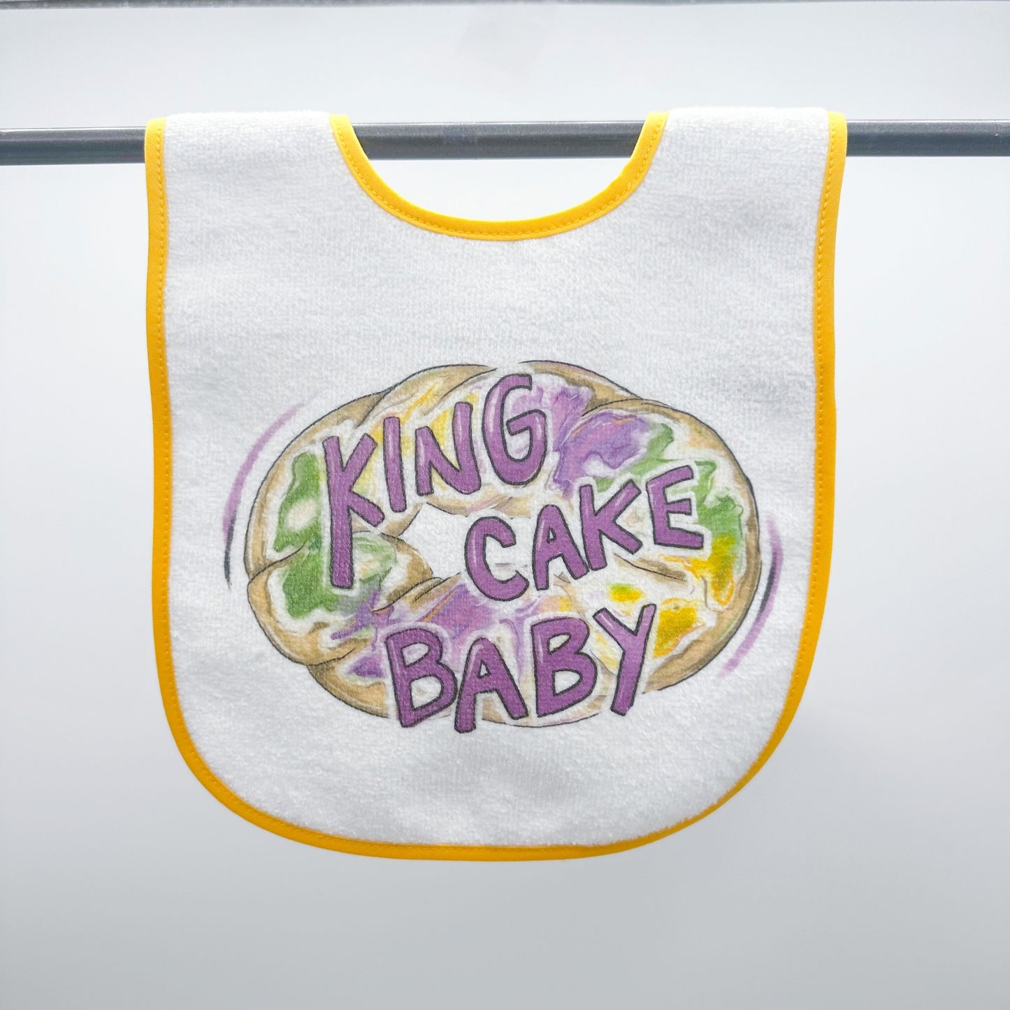 King Cake Baby Bib