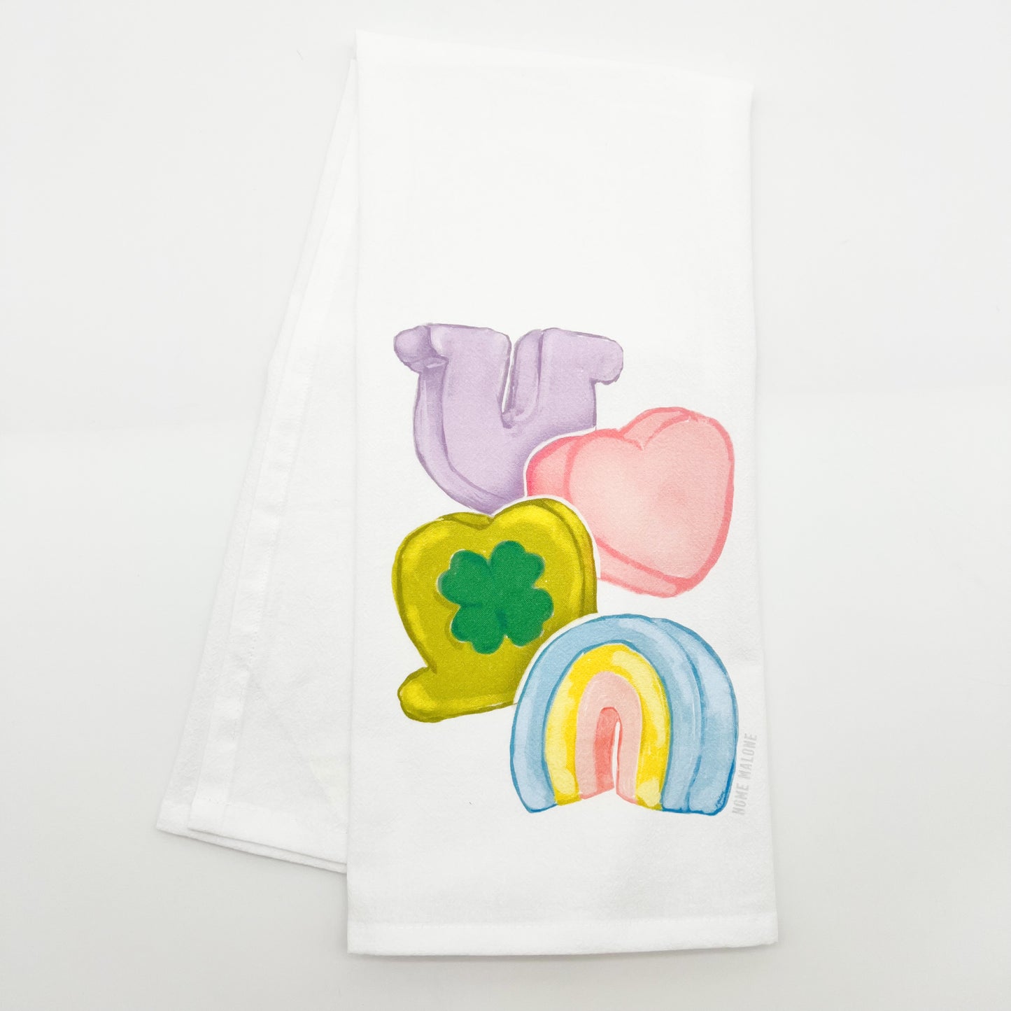 Lucky Marshmallow Tea Towel - Funny St. Pat Kitchen Decor