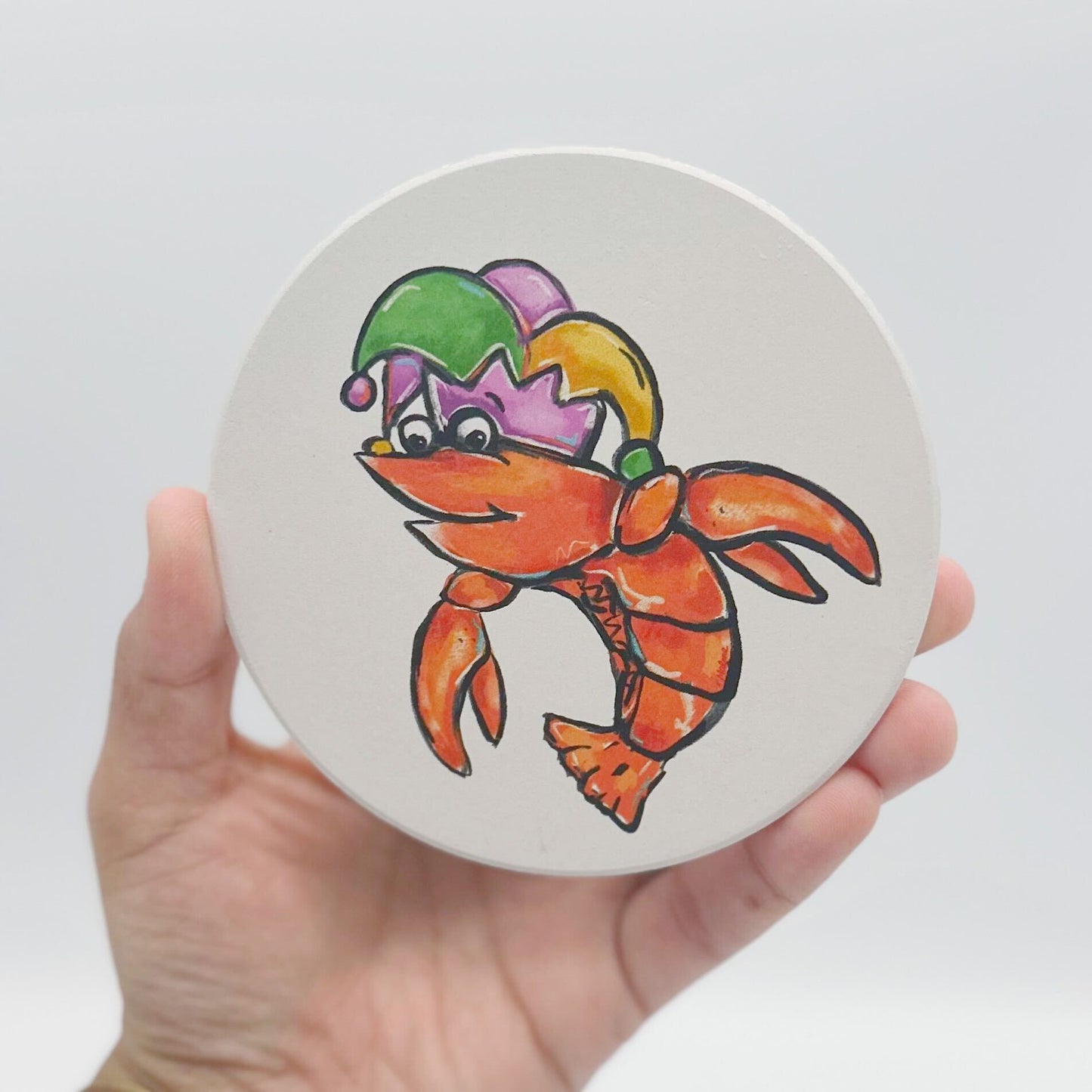 Mardi Gras Crawfish Coaster