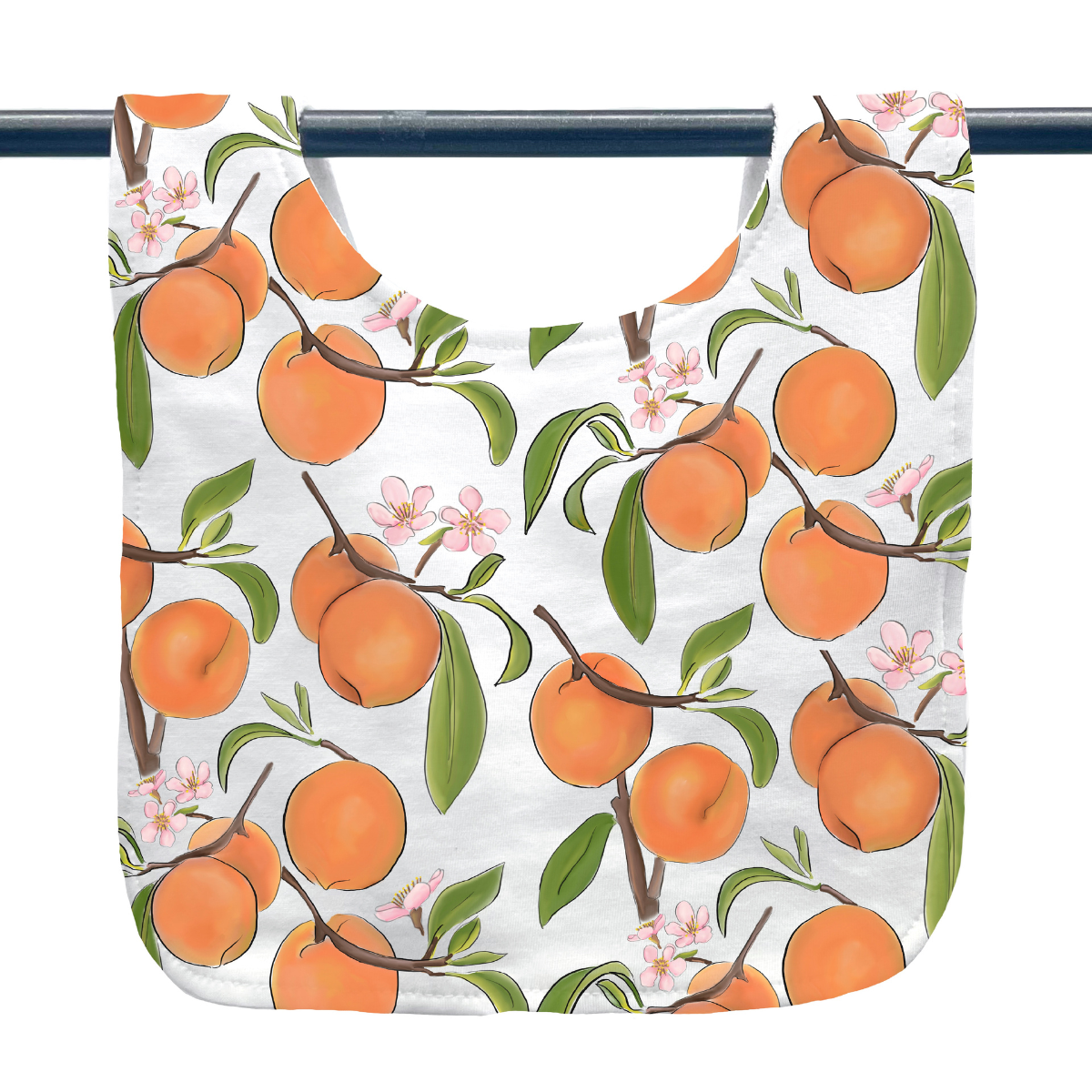 Peaches Baby Bib