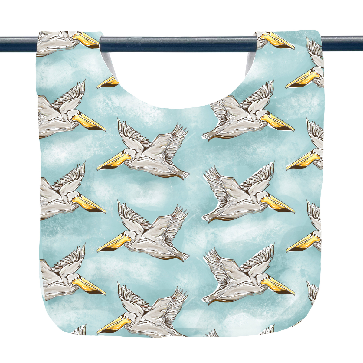 Pelican On Blue Baby Bib