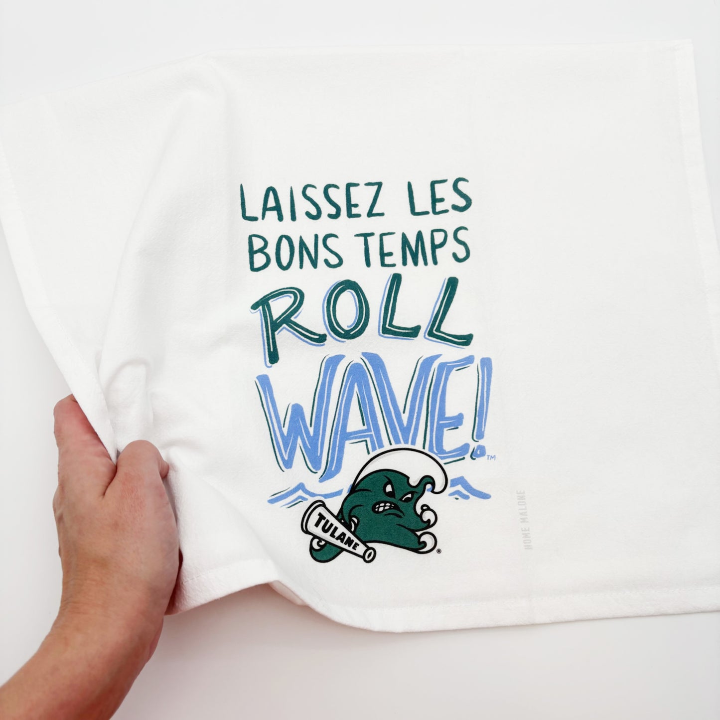 Tulane Roll Wave Tea Towel