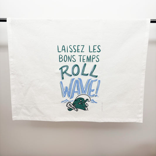 Tulane Roll Wave Tea Towel