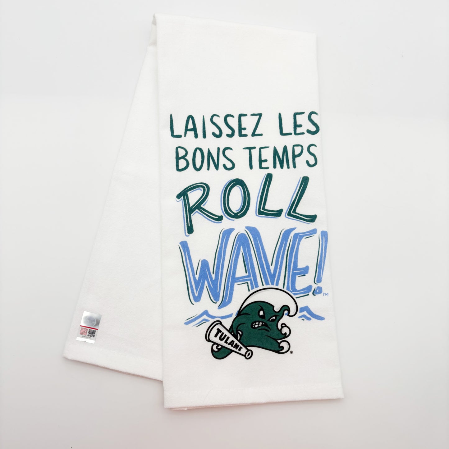 Tulane Roll Wave Tea Towel