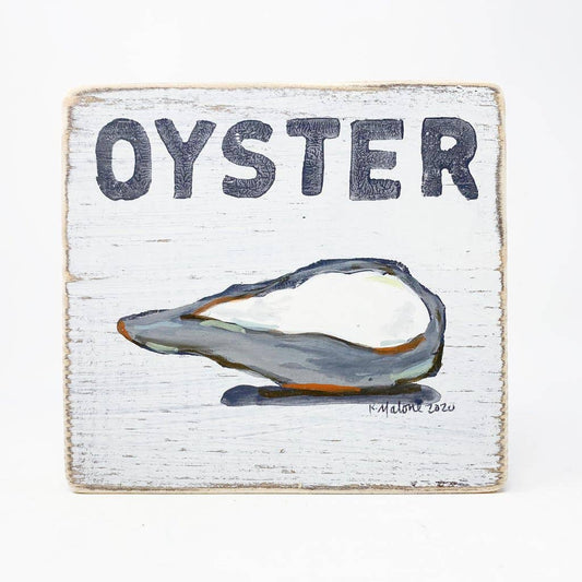Oyster Wood Sign - Fun Coastal Seafood Indoor Decor