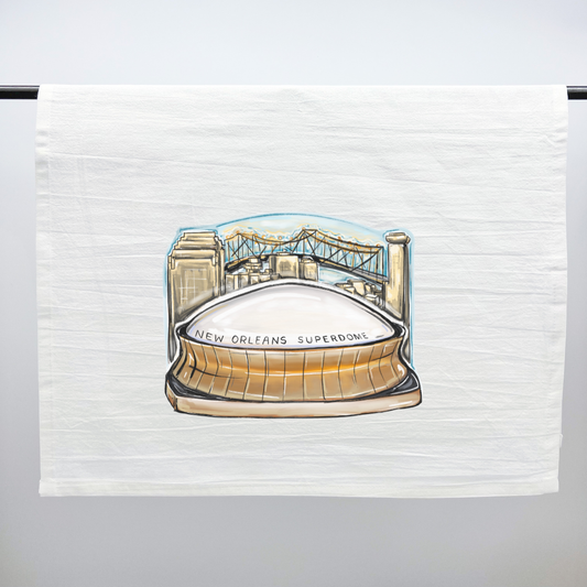 Superdome Skyline Tea Towel