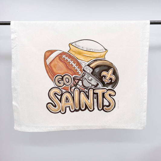 Go Saints Tea Towel New Orleans