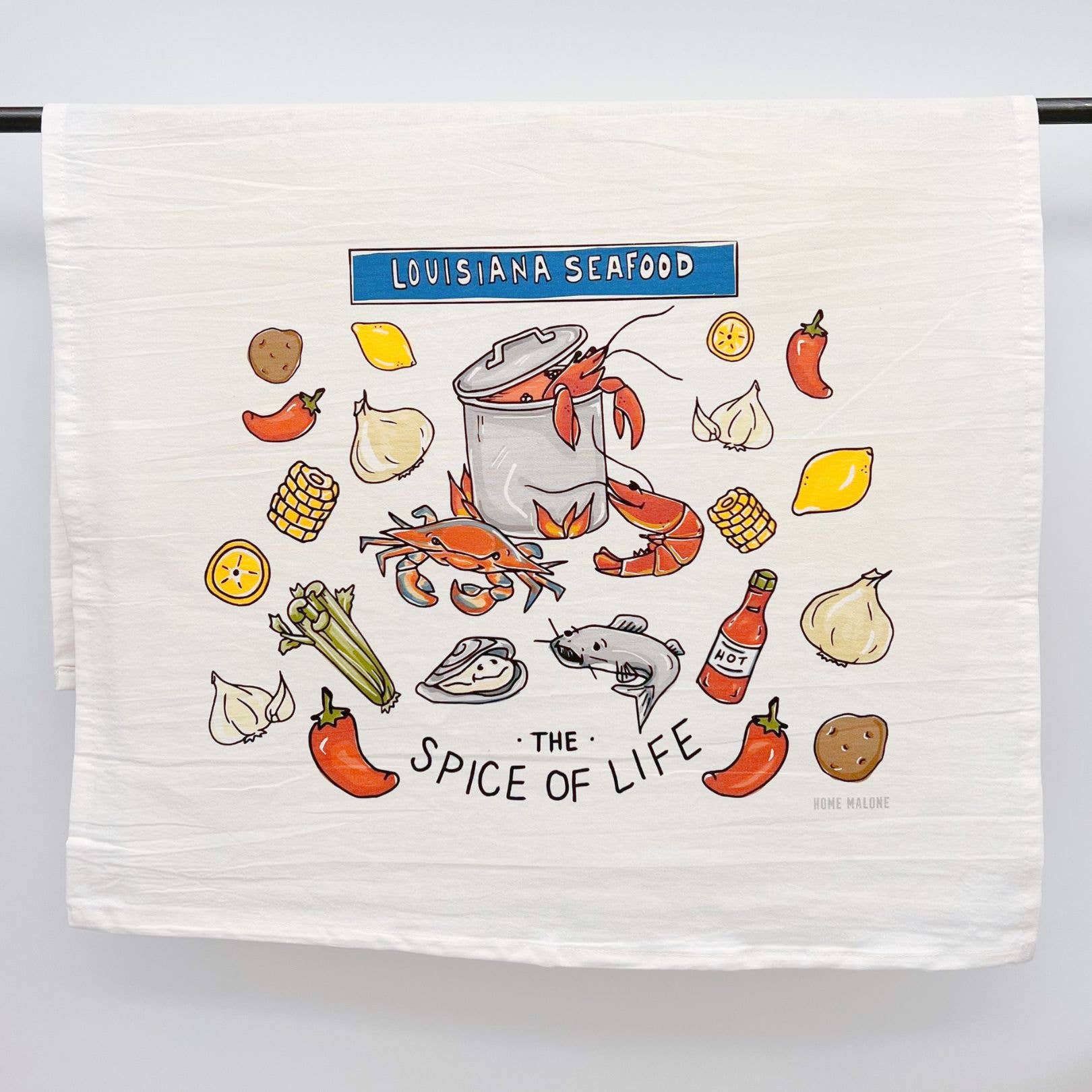 Louisiana Seafood Tea Towel – Home Malone Wholesale