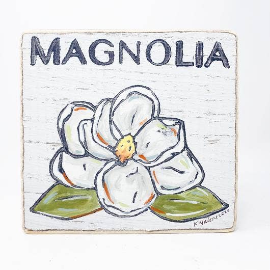 Magnolia Wood Sign - New Orleans Pretty Indoor Decor