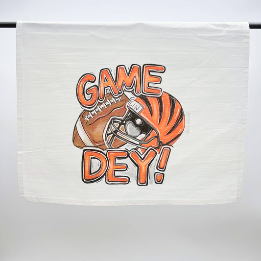 Cincinnati Bengals Who Dey Game Day Tea Towel