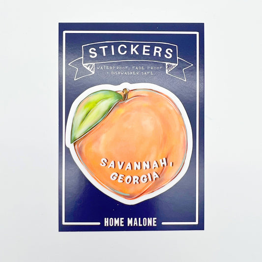 Savannah Peach Sticker