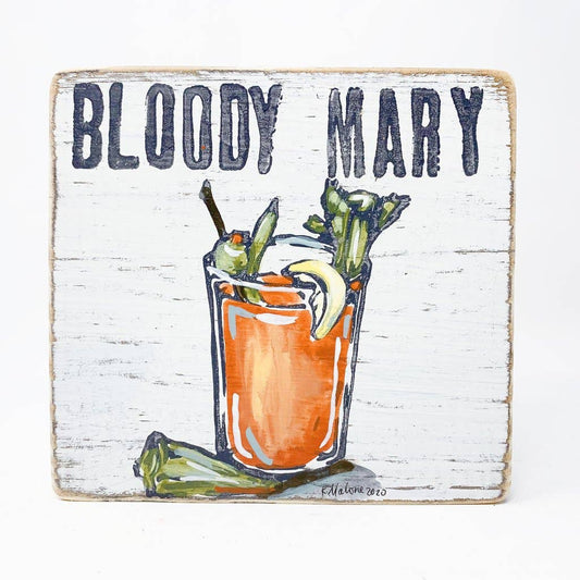 Bloody Mary Wood Sign Pretty New Orleans Indoor Decor