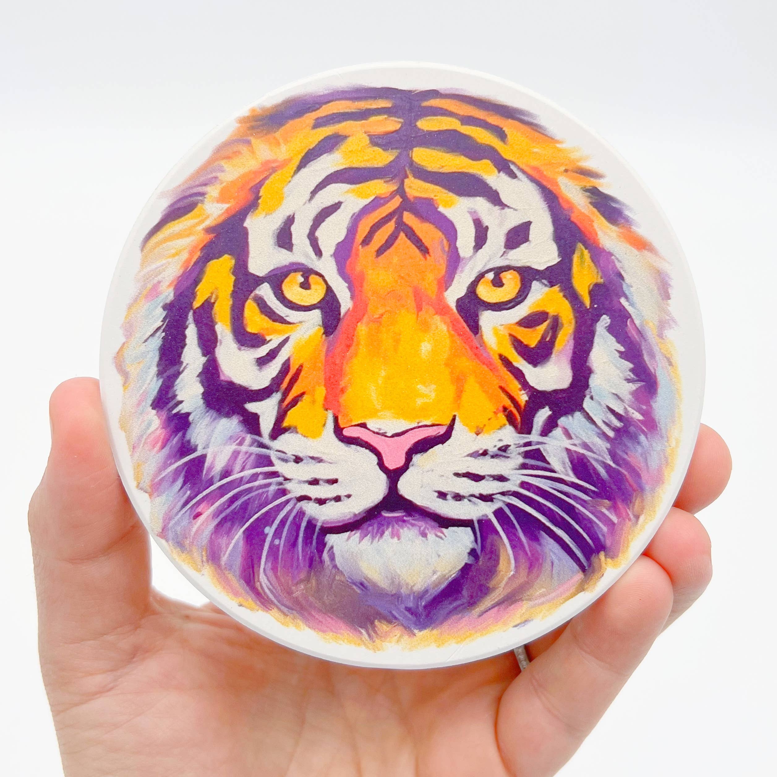Purple and Gold Tiger Head Coaster – Home Malone Wholesale