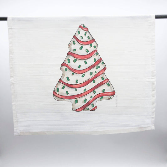 Christmas Tree Cake Tea Towel