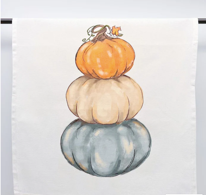 Pumpkin Stack Tea Towel