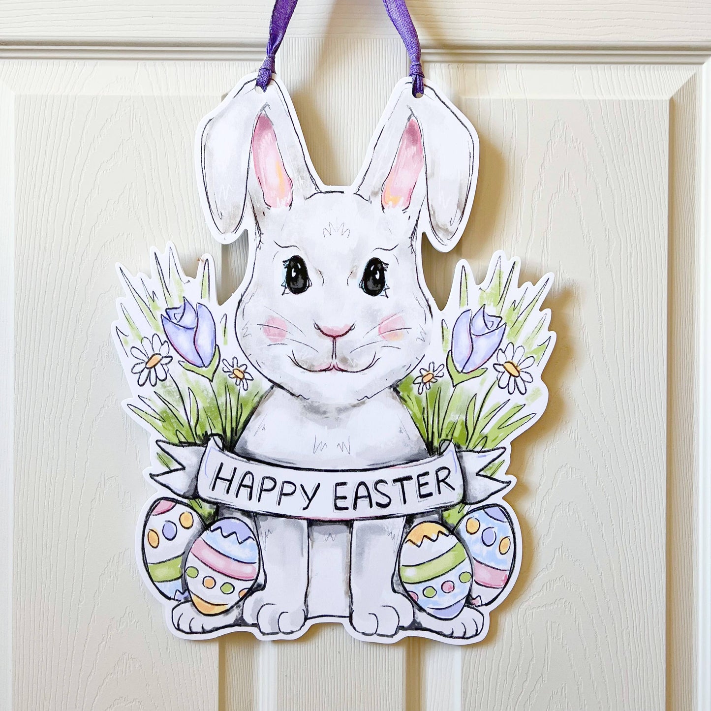 Happy Easter Bunny Door Hanger