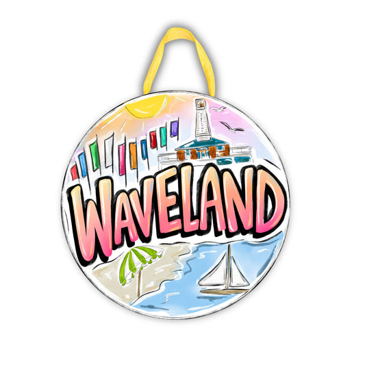 Waveland Door Hanger- Mississippi