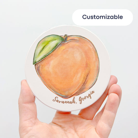 Customizable Peach Coaster