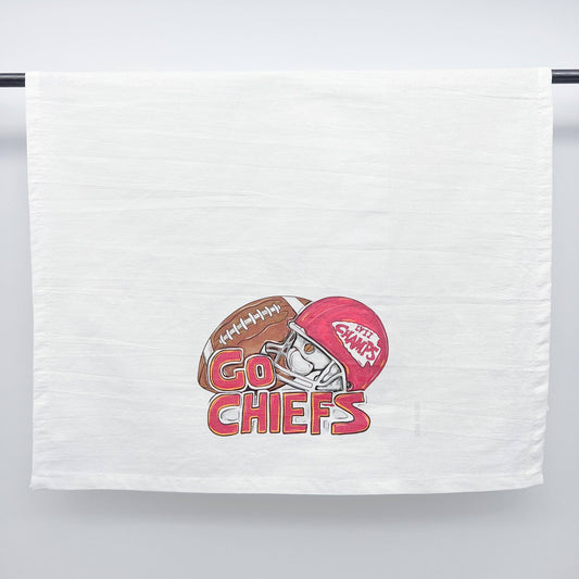 Go Chiefs Tea Towel Kansas City Football