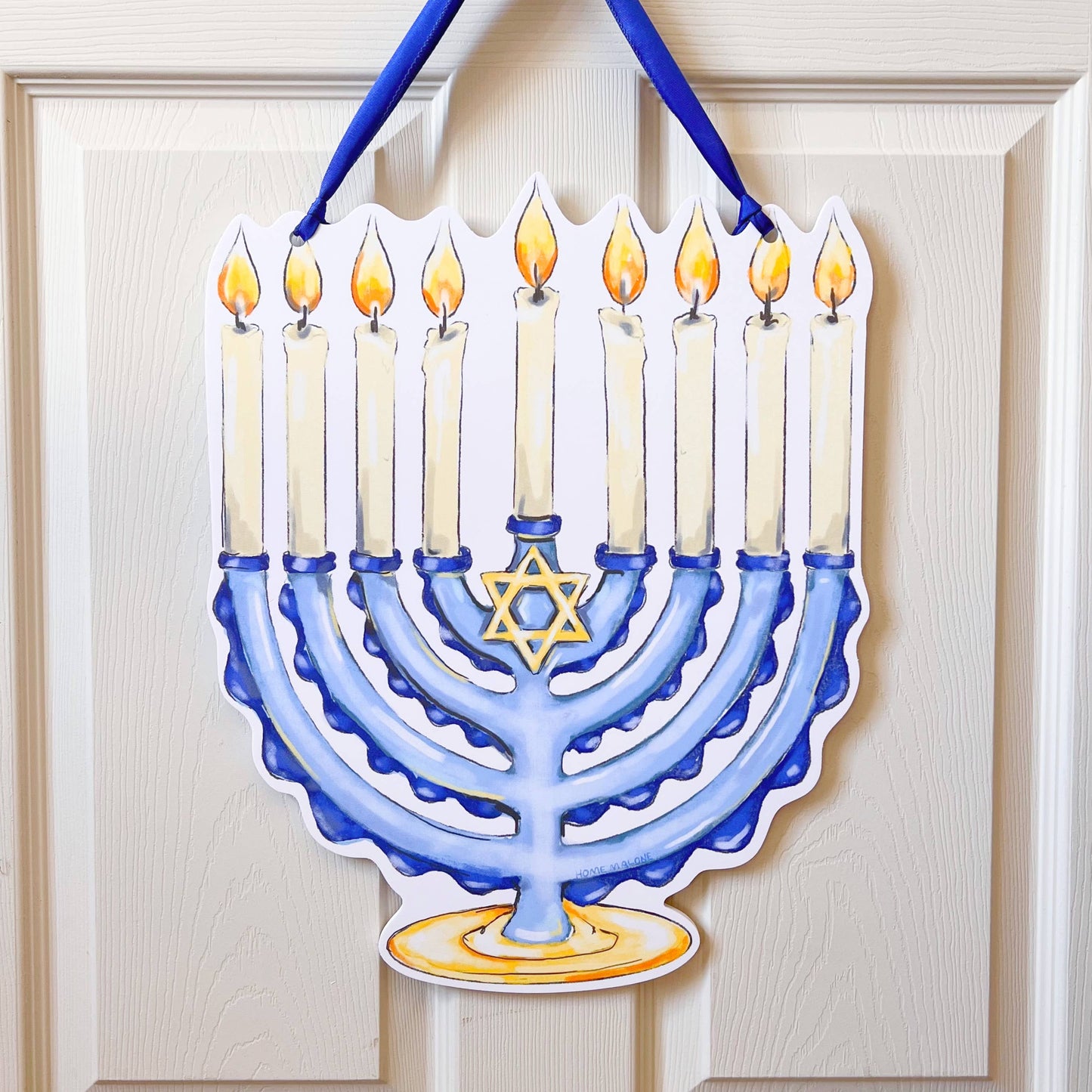 Menorah Door Hanger