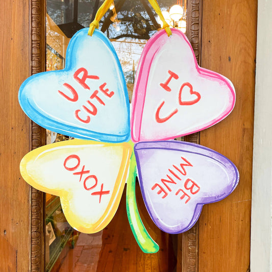 Conversation Hearts Door Hanger