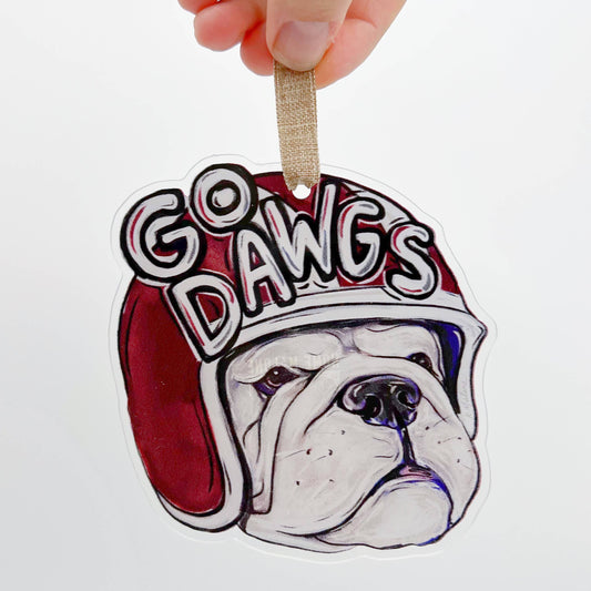 Go Dawgs Acrylic Ornament Miss State