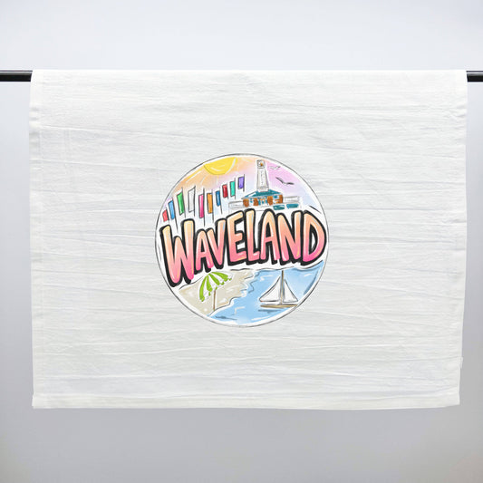 Waveland Tea Towel
