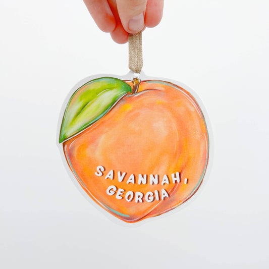 Savannah Georgia Peach Ornament