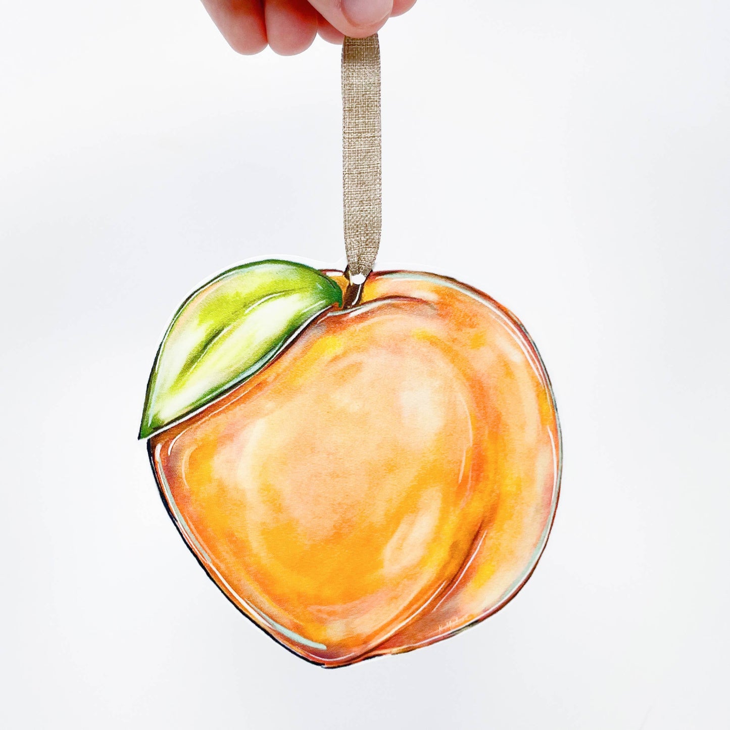 Peach Ornament