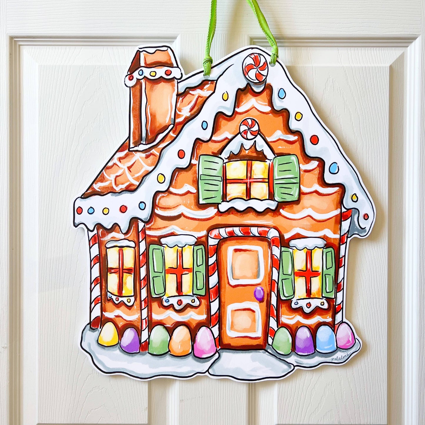 Gingerbread House Door Hanger