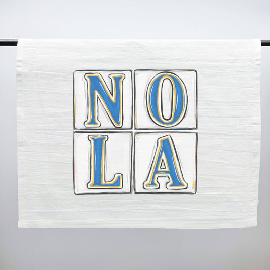 NOLA Tiles Tea Towel - French Quarter Street