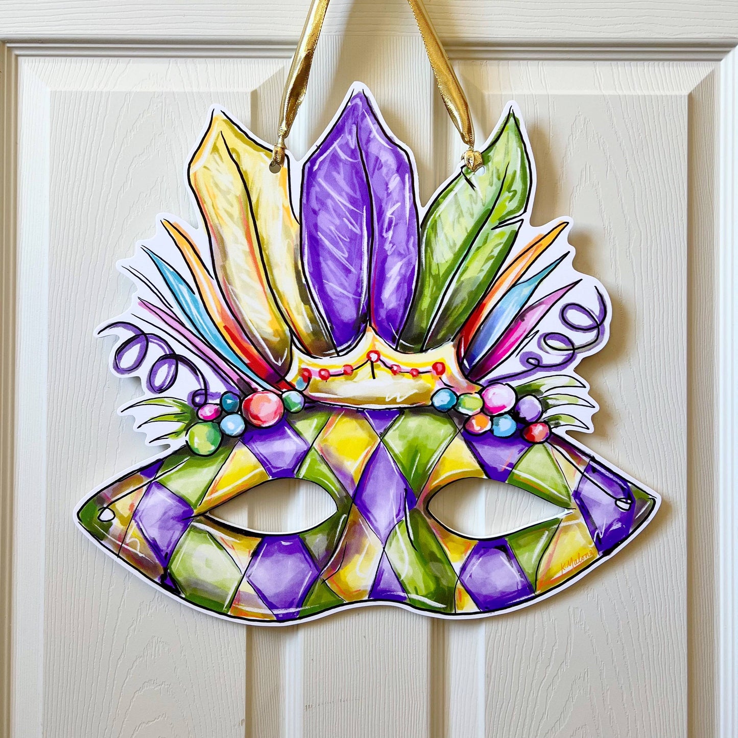 Carnival Mask Door Hanger