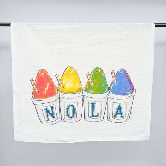 NOLA Sno-Balls Kitchen Tea Towel