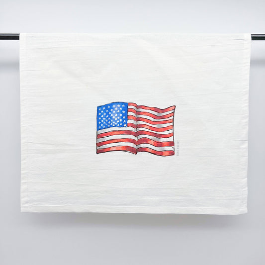 American Flag Tea Towel
