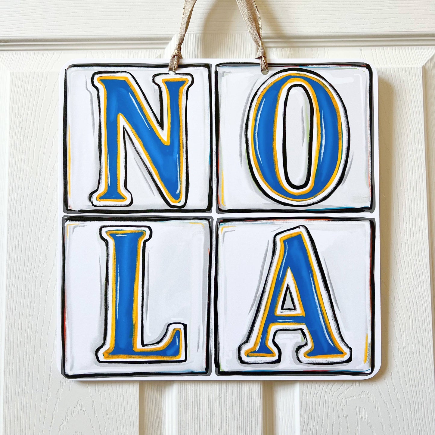 NOLA Street Tiles Door Hanger