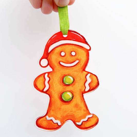 Gingerbread Man Acrylic Ornament