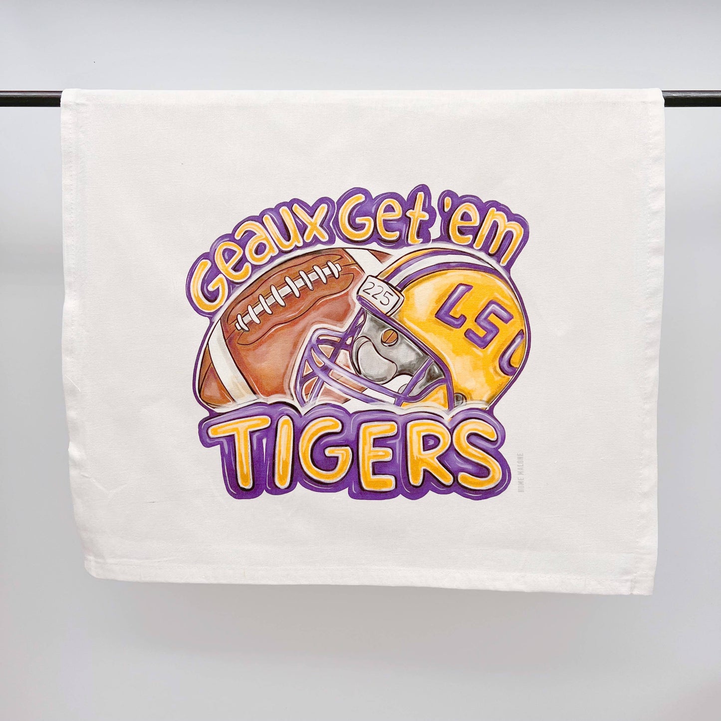 Geaux Get Em Tigers Tea Towel Louisiana Football Decor