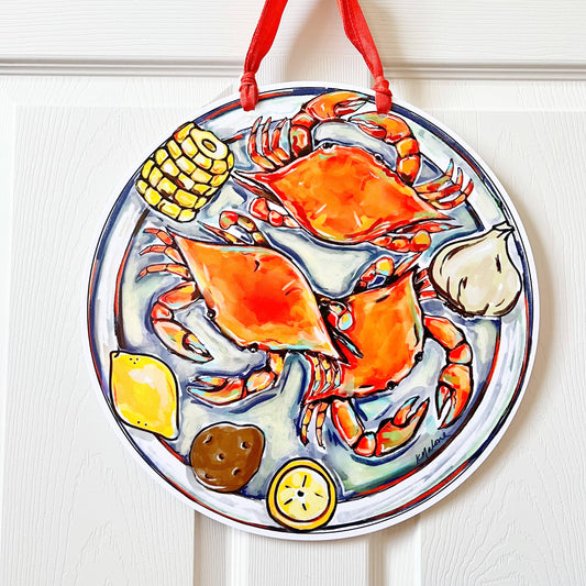 Crab Boil Door Hanger